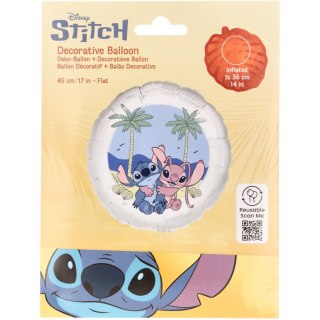 Balon foliowy, Stitch i Angel, Stitch, 45cm