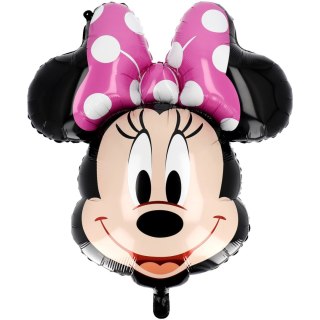 Balon foliowy, głowa Myszki Minnie, Minnie Mouse, 69cm