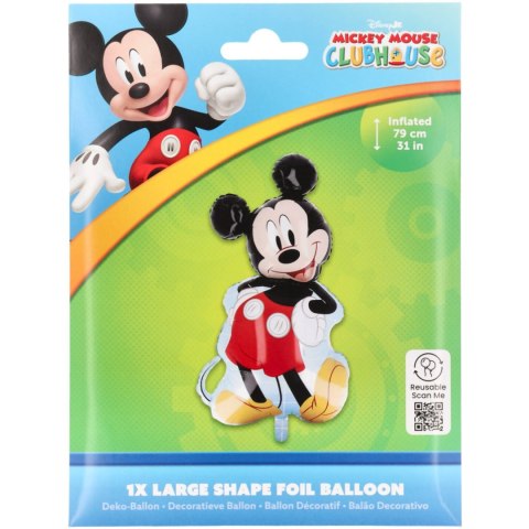 Balon foliowy, postać Myszka Miki, Mickey Mouse, 79cm