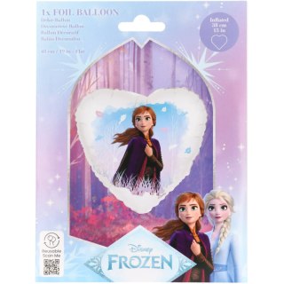 Balon foliowy serce Frozen Anna, 45cm, 1szt.