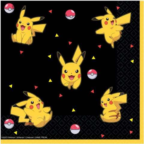 Serwetki papierowe Pokemon Pikachu, 33x33 cm, 16 szt.
