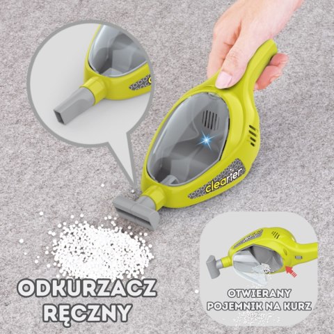 WOOPIE Zestaw do Sprzątania dla Dzieci Wózek Odkurzacz Mop Miotła Duży Akcesoria 3+