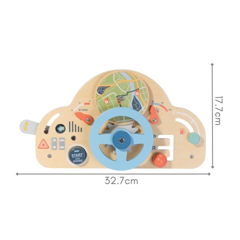 TOOKY TOY Drewniana Kierownica Edukacyjna 3+
