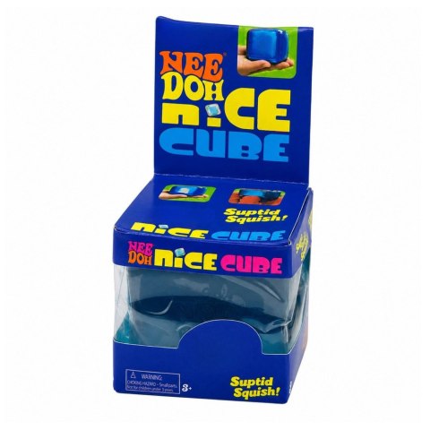Gniotek Antystresowy Elastyczna Kostka Lodu Ice Cube Squishy Niebieska 5cm