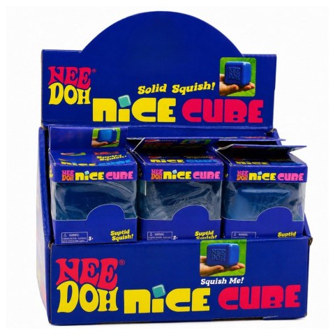 Gniotek Antystresowy Elastyczna Kostka Lodu Ice Cube Squishy Niebieska 5cm