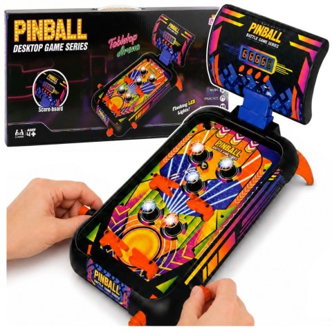 Gra Zręcznościowa Pinball Stołowy Flipper Licznik Punktów Światła Dźwięki