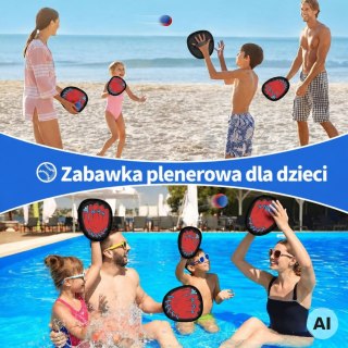 WOOPIE Gra Zręcznościowa Złap Piłkę paletki Dla Dzieci Łapacz Piłki 5 el.
