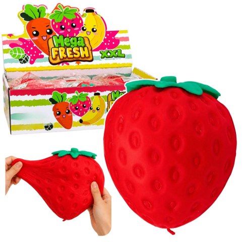 Duży Gniotek Antystresowy Truskawka Squishy Elastyczna Czerwona 14 cm