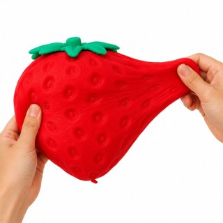 Duży Gniotek Antystresowy Truskawka Squishy Elastyczna Czerwona 14 cm