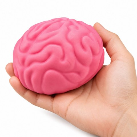 Duży Gniotek Mózg Antystresowy Sensoryczny Do Ściskania Różowy 13 cm