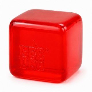 Gniotek Antystresowy Elastyczna Kostka Lodu Ice Cube Squishy Czerwona 5 cm