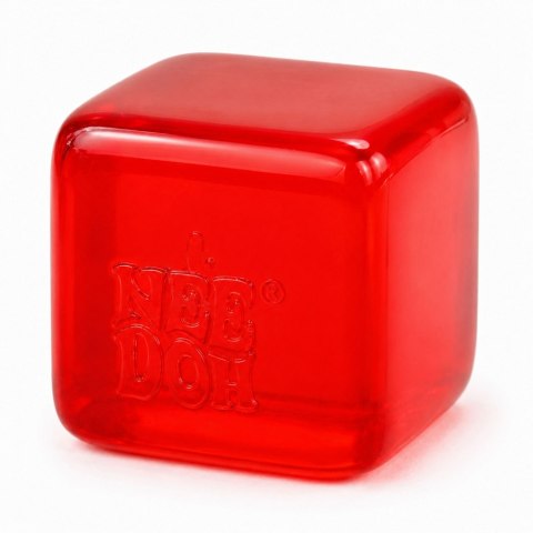 Gniotek Antystresowy Elastyczna Kostka Lodu Ice Cube Squishy Czerwona 5 cm