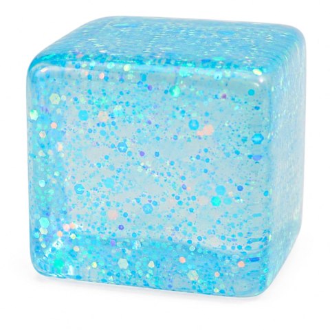 Gniotek Antystresowy Elastyczna Kostka Lodu Ice Cube Squishy Z Brokatem 5cm