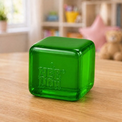 Gniotek Antystresowy Elastyczna Kostka Lodu Ice Cube Squishy Zielona 5 cm