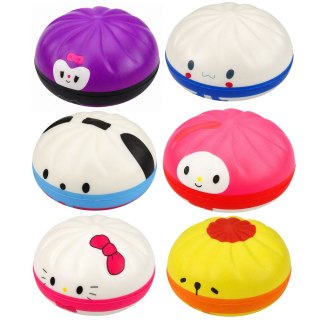 Gniotek Pierożek Dumpling Pieróg Piankowy Postacie Kolorowe Pudełko 8.5 cm